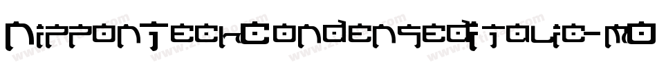 NipponTechCondensedItalic-mOn2字体转换