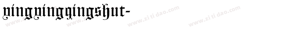 yingyingqingshut字体转换