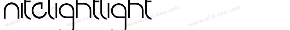 Nite-Light-Light字体转换