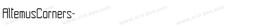 AltemusCorners字体转换