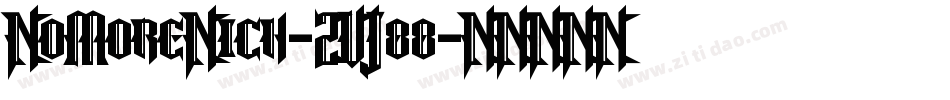 NoMoreNich-ZVJ88字体转换