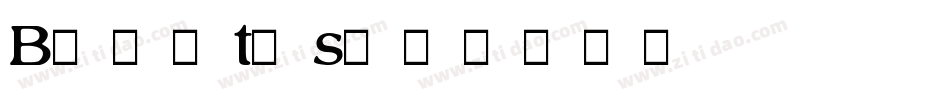 Bilitis字体转换
