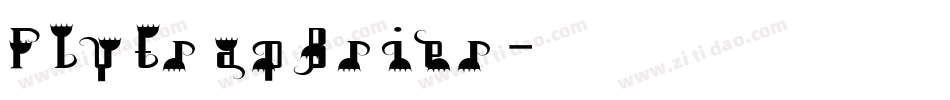 FlytrapBrier字体转换