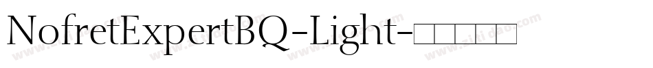 NofretExpertBQ-Light字体转换