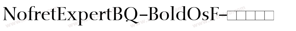 NofretExpertBQ-BoldOsF字体转换