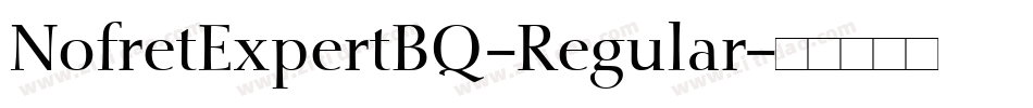 NofretExpertBQ-Regular字体转换