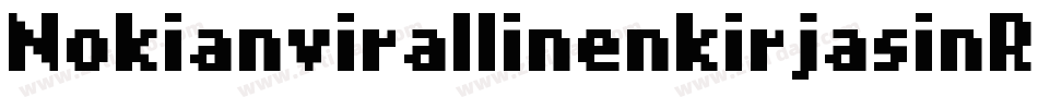 NokianvirallinenkirjasinREGULAR字体转换