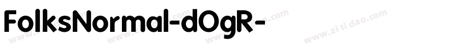 FolksNormal-dOgR字体转换