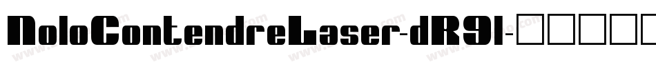 NoloContendreLaser-dR9l字体转换