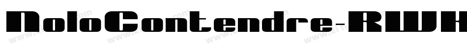 NoloContendre-RWKV字体转换 NoloContendre-RWKV字体转换