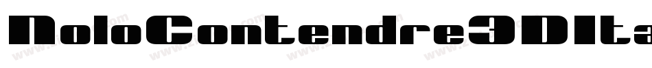 NoloContendre3DItalic-8GMM字体转换