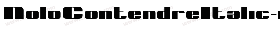NoloContendreItalic-mwLV字体转换