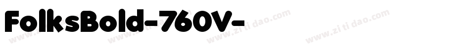 FolksBold-760V字体转换