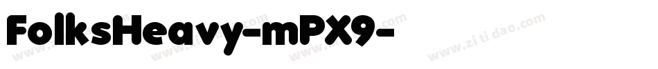 FolksHeavy-mPX9字体转换