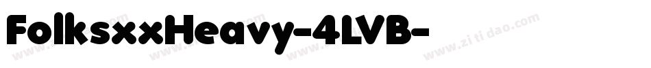 FolksxxHeavy-4LVB字体转换