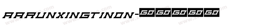 AarunxingtiNon字体转换
