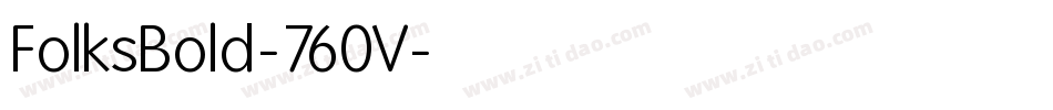 FolksBold-760V字体转换