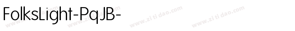 FolksLight-PqJB字体转换