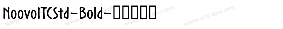 NoovoITCStd-Bold字体转换