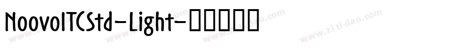 NoovoITCStd-Light字体转换