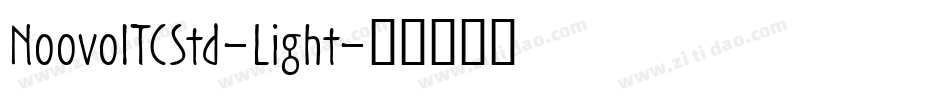 NoovoITCStd-Light字体转换