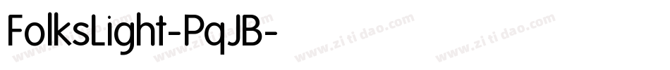 FolksLight-PqJB字体转换