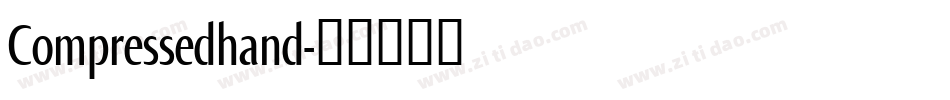 Compressedhand字体转换