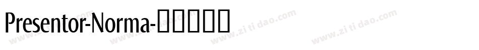 Presentor-Norma字体转换