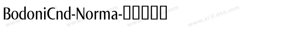 BodoniCnd-Norma字体转换