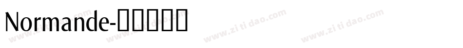 Normande字体转换