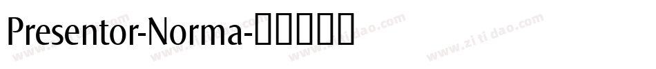 Presentor-Norma字体转换
