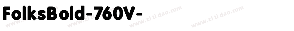 FolksBold-760V字体转换