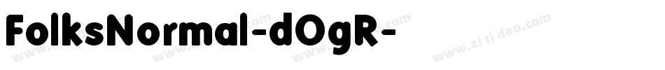 FolksNormal-dOgR字体转换