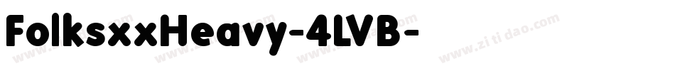 FolksxxHeavy-4LVB字体转换
