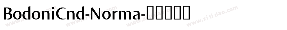 BodoniCnd-Norma字体转换