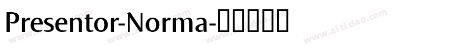 Presentor-Norma字体转换