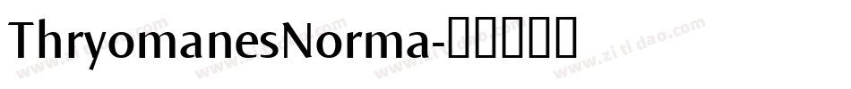 ThryomanesNorma字体转换