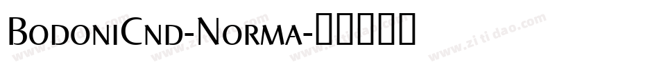 BodoniCnd-Norma字体转换