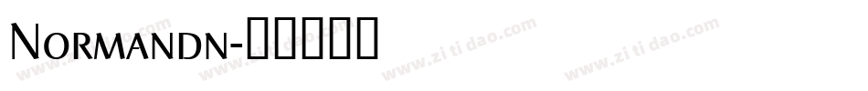 Normandn字体转换