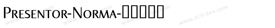 Presentor-Norma字体转换