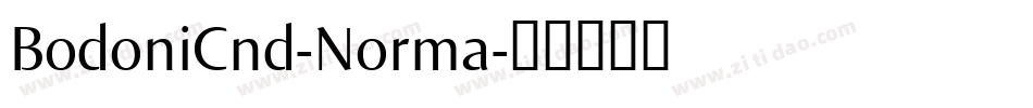 BodoniCnd-Norma字体转换