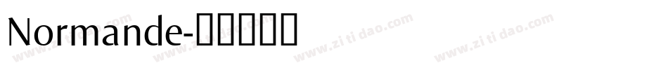 Normande字体转换