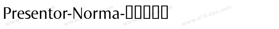 Presentor-Norma字体转换