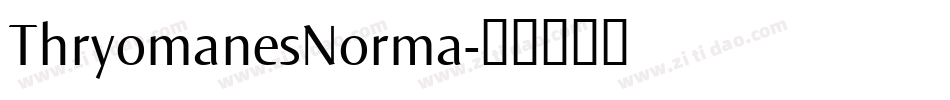 ThryomanesNorma字体转换