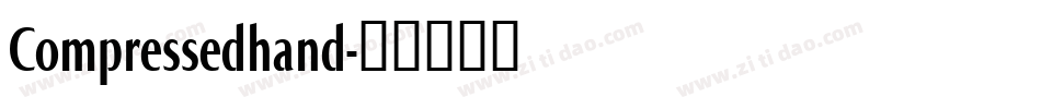 Compressedhand字体转换