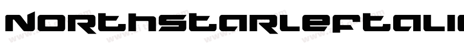 NorthstarLeftalic-vW37字体转换