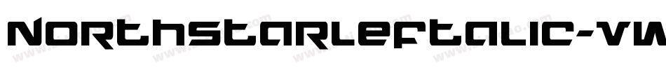 NorthstarLeftalic-vW37字体转换