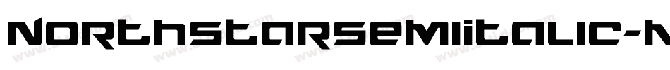 NorthstarSemiItalic-nPx1字体转换