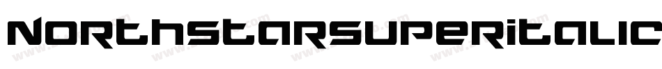 NorthstarSuperItalic-13Pe字体转换