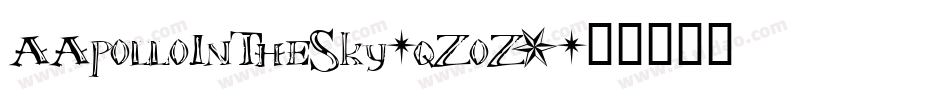 AApolloInTheSky-qZoZ1字体转换